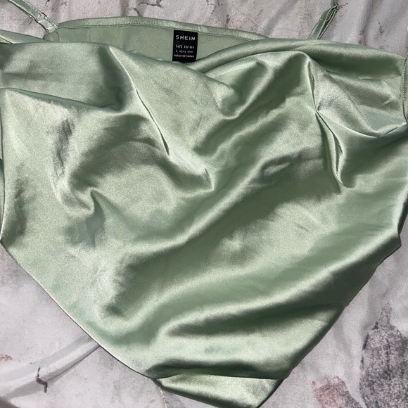 Silk tank top crop top - Picture 1 of 3